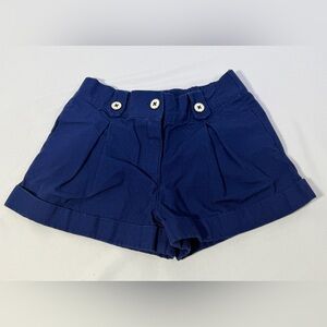 Janie and Jack Girls Shorts Size 4 Navy Blue Cotton Classic Dressy Casual Summer